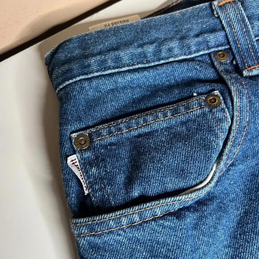 Carhartt Relaxed Fit Blue Denim Jeans 36x32 Mexico Heavyweight Workwear‎